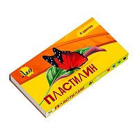 Пластилин  6цв.,120гр. Лео "Ярко" LBMC-0106 со стеком,к/к