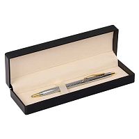 Ручка подар. шар. Fiorenzo 232056 синяя,0,7мм,серебр.корп.,поворот.мех.,подар./к