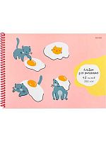 Альбом для рис.48л. Проф-Пресс спираль "Кот и яичница" 48-4942