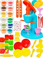 Набор д/лепки Рыжий кот "Готовим мороженое" НЛ-0169 (12цв.пластилин+32предм.)
