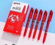 Ручка гелевая "Пиши-Стирай" INTELLIGENT Aodemei "Красная" DE-8/DC-171 краяная,0,5мм,игольч.