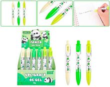 Ручка гелевая авт. WEIBO "Panda" WB-55676-5 чёрная,0,5мм,прзр.корп.с бусинами,асс.