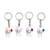 Брелок "Зубки" Р20-12 Кбр20-12 Ткбр2025-37 пластик,3см