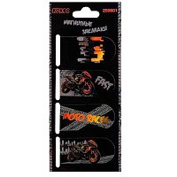 Закладки магнитные КОКОС "Moto drive" (4шт) 250601 картон,25*55мм