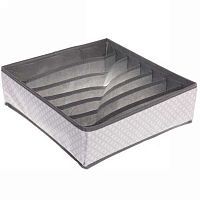 Кофр-органайзер д/хранения "Эклатт" 834-263 пыльно-серый,7отд.,32*32*10см