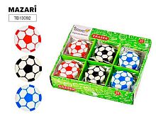 Ластик MAZARI "Футбольный мяч" TB13092 термопласт.рез.,фигурн.,4.2*4.2*0.7см,асс.