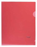 Папка-уголок А5 ХАТ красная пластик AG5_00103