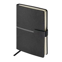 Ежедневник н/д А5 136л. BV кож.зам. "Lyon" 3-684/03 чёрный,беж.бум.,лин.,магнит.клап.
