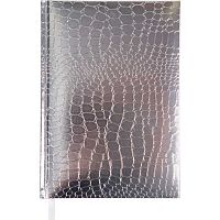 Записная книжка А5  80л. ATTOMEX "Arkona" 2251639 тв.обл.,б/в,серебр.,бел.бум.,клетка,поролон