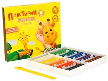 Пластилин 10цв.,150гр. Каляка-Маляка ПВКМ10 восковой,со стеком