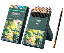 Карандаши масляные  48цв. INTELLIGENT DM-41 дерев.,заточ.,к/к