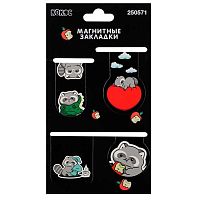 Закладки магнитные КОКОС "Енотик" (4шт) 250571 картон 25*55мм