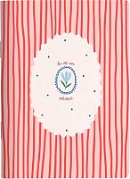 Тетрадь 40л. (клетка) А4 Be Smart "Coquette. Красные полоски" N5457 микротекстур.,лам.,скругл.углы