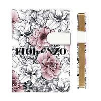 Ежедневник н/д А6 168л. Fiorenzo кож.зам. "Цветочный шик" 253053 тв.обл.,тонир.,выб.лак,фол.