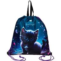 Сумка д/обуви deVENTE 35*40см "Beautiful Cat" 7040507 водонепр.полиэстер,текстил.ручки