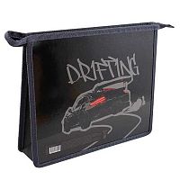 Папка д/тетрадей А5 КОКОС "Drifting car" ПМ-А5-291/261756 пластик,/карт.,1отд.,на молн.