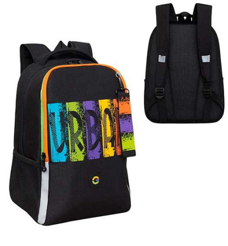 Рюкзак школьный Гризли RB-451-3 чёрный