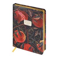 Ежедневник н/д А5 120л. BV кож.зам. "Flora. Гранат" 3-744/02 зол.срез,беж.бум.,линейка