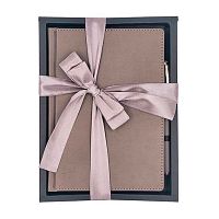 Набор подар. (ежедневник н/д А5 BV кож.зам."Leader" серый+ручка ) 3-129/08-2