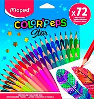 Карандаши 72цв. MAPED "Color'Peps Star" 832072 липа,треуг.,к/к