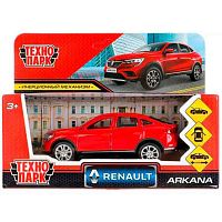 Игрушка инерц. Технопарк "Машина Renault Arkana" красная 12см ARKANA-12-RD