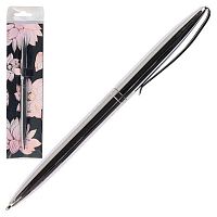 Ручка подар. шар. Fiorenzo "Цветок лотоса на чёрном" 232036 синяя,корп.серебр.,поворот.мех.,пласт.уп Ручка подар. шар. Fiorenzo "Цветок лотоса на чёрном" 232036 синяя,корп.серебр.,поворот.мех.,пласт.уп