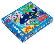 Пазл-макси IQ 25эл. АЙРИС "Кит в синем море" 29317 32*32см (2+)