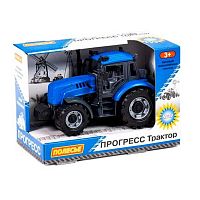 Игрушка инерц. Dream Makers "Трактор Прогресс" 91215 синий,к/к