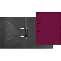 Папка 2 кольца 30мм deVENTE А4 "Esthetics" 3081519 бургунди,фактура "soft-touch",полипр.,800мкм