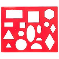 Трафарет геометрических фигур ЛУЧ №1 12С 836-08