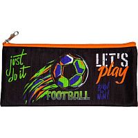 Пенал-косметичка ATTOMEX 215*90*10 "Football" 7024428 текстил.,плоский,на молн.