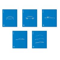 Тетрадь 48л. (клетка) EK пластик.обл. "CoverProBook Mirage" 61954 синяя,асс.