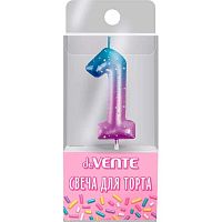 Свеча-цифра д/торта "1" deVENTE "Degrade" 9060500 6,0*3,8*0,9см,держ.2,6см,пластик./к Свеча-цифра д/торта "1" deVENTE "Degrade" 9060500 6,0*3,8*0,9см,держ.2,6см,пластик./к