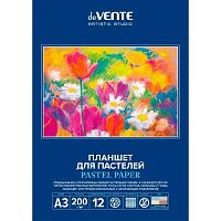 Папка для пастели А3 12л. deVENTE "Artistic Studio" 2135302 бум.,200г/м2,холст 4цв.