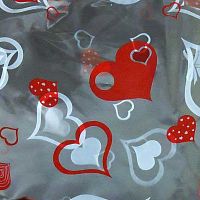 Пакет прозр.+рис 25*35 "Сердечки" 16681