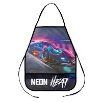 Фартук д/труда ПЧЕЛКА ФДТ-3 "Neon Car" печать на ткани,карм.