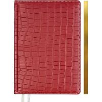 Записная книжка А5  80л. deVENTE "Wild" 2251508 кож.зам.,бордо,крем.бум.,зол.срез,клетка,подар./к