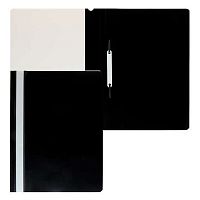 Скоросшиватель пластиковый А4 КЛЕРК прозр.верх 100/120мкм 211911 чёрный