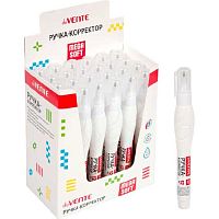 Коррект. ручка 12мл deVENTE "Mega Soft" 4061113 быстросох.укрывистая,трубч.сист.подачи,цв.корп.асс.