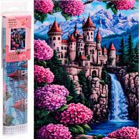 Мозаика алмазная DIAMOND "Замок" 30*40см,полн.выкл.,в рулоне 684-1002