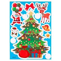 Наклейка 17,5*24см "Новый год" M-07 КнM-07