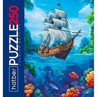 Пазлы  250 ХАТ А3 Premium "Пиратский галеон" 34669