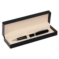 Ручка подар. шар. Fiorenzo 232052 синяя,0,7мм,чёрн.металл.корп.,поворот.мех.,подар./к