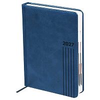 Ежедневник 2027г. А5 176л. BG тв.обл. "Vesper Index. Blue" 68094 синий,с индексной вырубкой