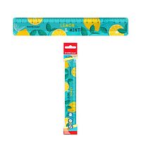 Линейка 20см EK "Lemon&Mint" 58116 пластик