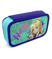 Пенал 3отд. 190*105 ПЧЕЛКА ПО-06110 "Милая блондинка" металлиз.картон