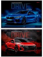 Альбом для рис.40л. Проф-Пресс "Спортивные автомобили-6" 40-7781 на скобе,асс.