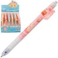 Ручка гелевая "Пиши-Стирай" КОКОС "Umei Capybara pink" 252003 синяя,0,5мм,игольч.,асс.