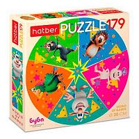 Пазлы  179 ХАТ А4 крглые d-300мм "Буба" 35258