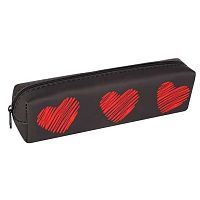 Пенал-косметичка КОКОС 200*50*40 "Сердце" 250439 прямоуг.,ПВХ,1отд.